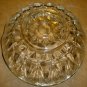 VINTAGE GORGEOUS CRYSTAL CANDY NUT BOWL WITH SILVERPLATE TRIM EDGE ITALY