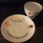 VINTAGE LEFTON FINE CHINA HANDPAINTED 50TH ANNIVERSARY CUP AND SAUCER SET