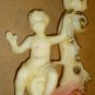 VINTAGE CANDLEHOLDER ITALY CHERUBS CUPID SMALL CANDLE CAPODIMONTE