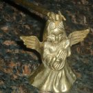 VINTAGE SOLID BRASS BRONZE CANDLE SNUFFER ANGEL
