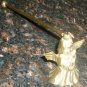 VINTAGE SOLID BRASS BRONZE CANDLE SNUFFER ANGEL
