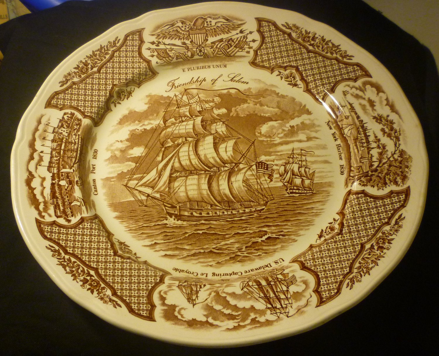 ALFRED MEAKIN STAFFORDSHIRE FAIR WINDS DINNER PLATES 3