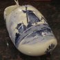 VINTAGE DELFT HOLLAND WALL PACKET CERAMIC PORCELAIN PLANTER SHOE CLOG WINDMILL