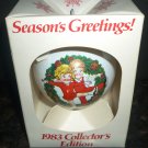 VINTAGE COLLECTIBLES 1983 CAMPBELL CHRISTMAS ORNAMENT GLASS BALLS