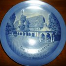 BLUE PORCELAIN PLATE OLD COUNTRY BUSCH GARDENS WILLIAMSBURG LUGENES JAPAN