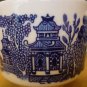 VINTAGE BLUE WILLOW WARE SMALL COFFEE/TEA CUP ENGLAND SET OF 3