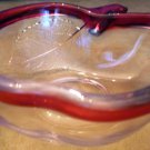 BEAUTIFUL GLASS CRYSTAL SCULPTURED APPLE SERVER BAKEWARE MOLD GERMANY