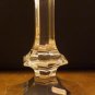 STUNNING CLEAR CUT CRYSTAL VAL S'LAMBERT BELGIUM PEDESTAL COLUMN CANDLE HOLDER