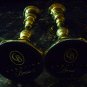VINTAGE SOLID BRASS SET OF 2 CANDLE HOLDERS CANDLEHOLDERS CAROLINE BRASS 7"