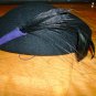 GORGEOUS VINTAGE FELT WITH FEATHER DRESS HAT BY FRANK OLIVE COLLECTIBLE