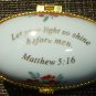 CHARMING PORCELAIN INSPERATIONAL TRINKET BOX FIRST TOOTH RING HOLDER MATTHEW5:16