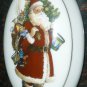 GORGEOUS REUTTER GERMANY 1985 PORCELAIN SANTA JEWELRY TRINKET BOX