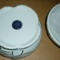 VINTAGE ELEGANT FINE PORCELAIN FOOTED POWDER TRINKET JEWELRY BOX JAPAN W RICE