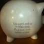 CHARMING 1984 PRECIOUS MOMENTS ENESCO PIGGY COIN BANK PIG PAINTED CLOWN