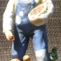 VINTAGE PORCELAIN HOMCO FARMER WITH APPLES AND SQUIRREL #1409