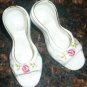 VINTAGE VICTORIAN HIGH HEEL OPEN TOE MINIATURE SHOE SET OF 2