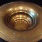 ANTIQUE HUGE BRASS BOWL VASE ETCHED FLOWER DESIGN