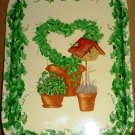 BEAUTIFUL PAINTED TIN TRAY FOR GARDENING LOVER WITH GRAPE VINE BEAUTIFUL PAINTED TIN TRAY FOR GARDENING LOVER WITH GRAPE VINE