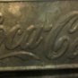 DRINK COCA-COLA Cold Refreshment bottle OVAL TIN TRAY with handles