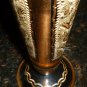 GORGEOUS COPPER ETCHED CONVOLUTED EDGES VASE BUD