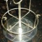 NICE METAL SILVERPLATED? SET OF 4 EGG HOLDERS WITH CADDY