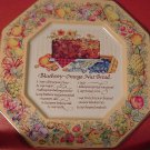 VINTAGE AVON TIN TRAY 'BLUEBERRY-ORANGE NUT BREAD' RECIPE 1982