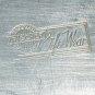 VINTAGE EMBOSSED ALUMINUM KRISCHER FOOTED PLATTER LAZY SUSAN