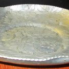 VINTAGE HAND WROUGHT ALUMINUM FLORAL PLATE WILSON SPECIALTIES BROOKLYN NY