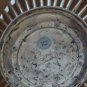 VINTAGE SILVERLATED WIRE OVAL FOOTED PEDESTAL BASKET BY TELEFLORA