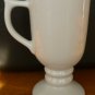 VINTAGE PORCELAIN PEDESTAL COFFEE TEA MUG BY DIXON ART STUDIOS 24K SAILBOAT