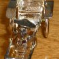 VINTAGE UNIQUE SILVERPLATED MINUATURE RICKSHAW FIGURINE IN DISPLAY BOX