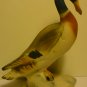 VINTAGE PORCELAIN BISQUE MALLARD DUCK FIGURINE HAND PAINTED
