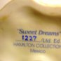 CHARMING PORCELAIN BISQUE HAMILTON COLLECTION GIRL BABY FIGURINE 'SWEET DREAMS'
