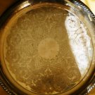 VINTAGE W.M.ROGERS ROUND SILVERPLATED INTRICATE DESIGN TRAY
