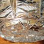 STUNNING VINTAGE BOHEMIAN LEAD CRYSTAL INTRICATE CUT GLASS BASKET FRUIT CANDY