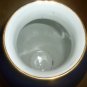 GORGEOUS COBALT FINE PORCELAIN FLOWERS VASE MEDALLION FLOWERS 13" SHEENI EGYPT 24K GOLD