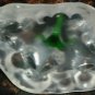 CHARMING CRYSTAL GLASS FROGS ON A LILY PAD FIGURINE