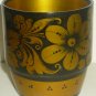 VINTAGE HANDPAINTED HANDCARVED WOODEN CUP TUMBLER RUSSIA KHOHLOMA HOHLOMA DESIGN