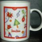 CHARMING NEWMAN MARCUS COLLECTIBLE PORCELAIN COFFEE/TEA MUG CHRISTMAS '97
