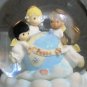 CHRISTMAS 2000 SNOW GLOBE MUSIC BOX ENESCO 'I'D LIKE TO TEACH THE WORLD TO SING'