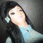 VINTAGE VIETNAM GI SOUVENIR CLOTH DOLL IN BLUE LACE OUTFIT 15&acirc;�� NEEDS TLC Bup-Be
