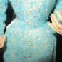 VINTAGE VIETNAM GI SOUVENIR CLOTH DOLL IN BLUE LACE OUTFIT 15&acirc;�� NEEDS TLC Bup-Be