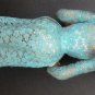 VINTAGE VIETNAM GI SOUVENIR CLOTH DOLL IN BLUE LACE OUTFIT 15&acirc;�� NEEDS TLC Bup-Be