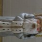 CHARMING COLLECTIBLE SET OF 4 CERAMIC SANTA CLAUS CHRISTMAS ORNAMENTS