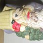 CHARMING COLLECTIBLE SET OF 4 CERAMIC SANTA CLAUS CHRISTMAS ORNAMENTS