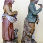 CHARMING VINTAGE HOMCO FIGURINE MAN W/DOG & WOMEN W/GOOSE FARMERS OLD MACDONALD