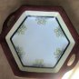 ANTIQUE IMPERIAL AUSTRIA PL PFEIFFER LOWENSTEIN BOHEMIAN PORCELAIN SQUARE DISH
