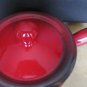 GORGEOUS DE SILVA ORANGE RED CERAMIC TERRACOTTA LIDDED POT CASSEROLE NEW ITALY
