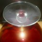 VINTAGE BOHEMIAN RED ETCHED GLASS FOOTED LIDDED COMPOTE