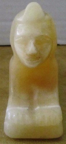 VINTAGE EGYPTIAN SPHINX SPHINX ONYX MARBLE DESK PAPER WEIGHT STATUE FIGURINE